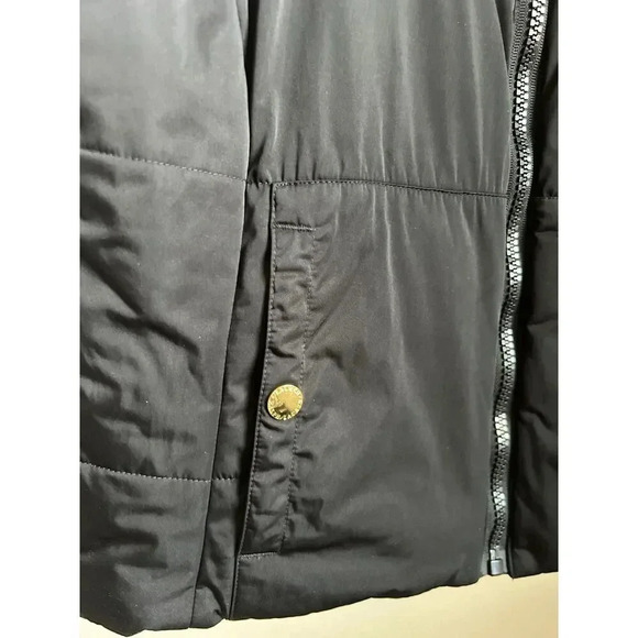 Lauren Ralph Lauren Reversible Black/Leopard Print Puffer Vest, Fall Vest - Picture 10 of 12